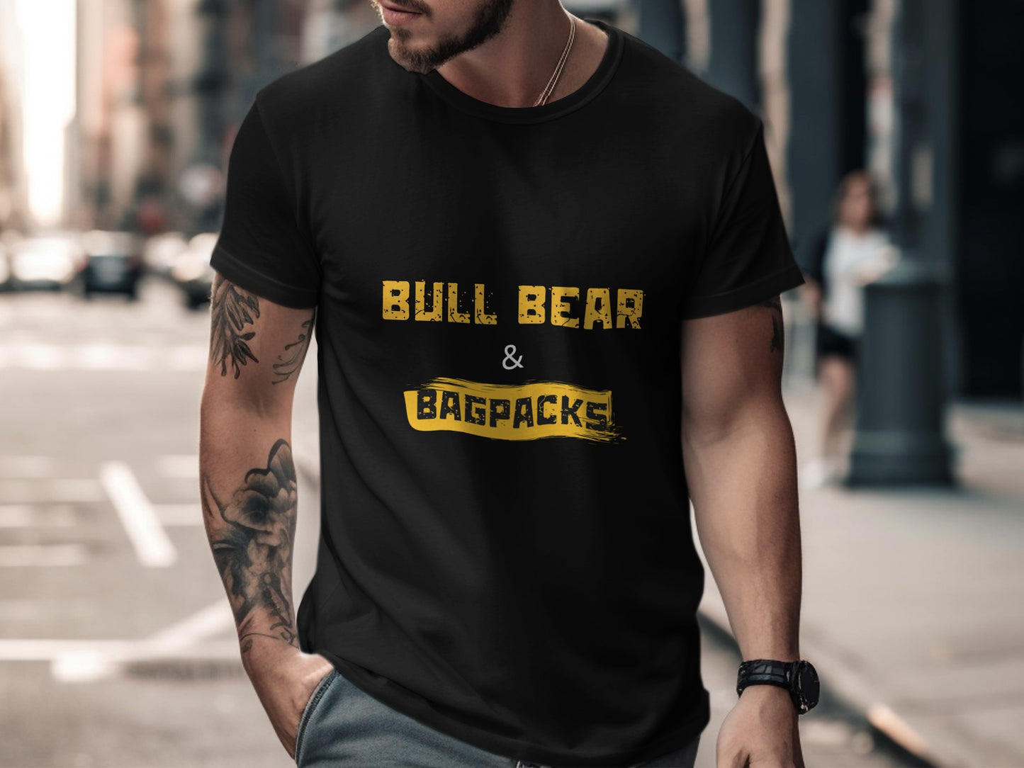 Bull Bear & Bagpack T-Shirt